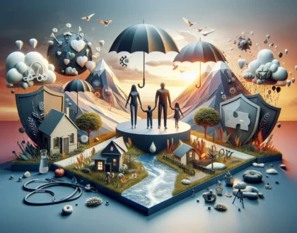 Familia unida demostrando resiliencia ante la adversidad