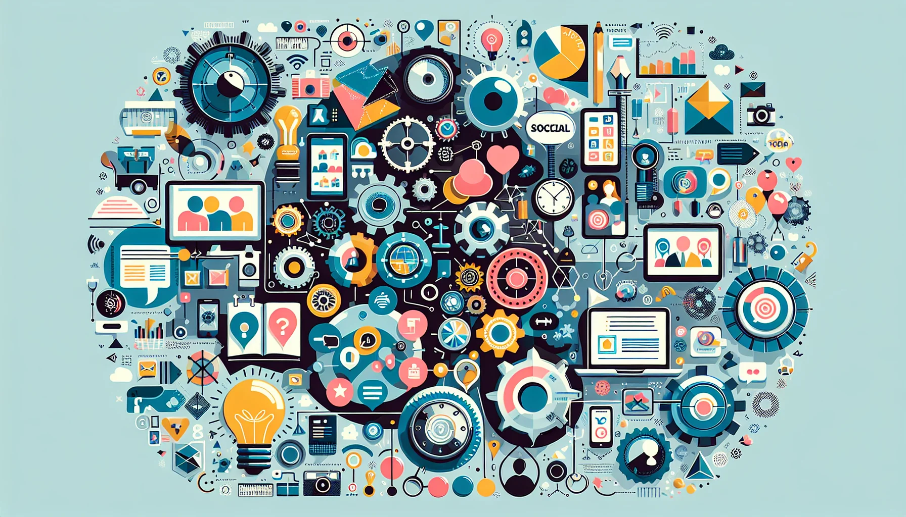 Familia interactuando con dispositivos digitales en un ambiente hogareño, simbolizando redes sociales